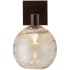 Optic Amber Glass with Flat Bronze Finish