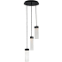 Hammerton Studio Parallel 17" Wide Artisan Crafted LED 3 Light Pendant with Hand Textured Glass Configure Below