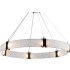 Hammerton Studio Parallel 48" Wide Artisan Crafted LED Chandelier with Hand Textured Glass Configure Below