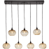 Hammerton Studio Coppa 48" Wide Artisan Crafted Optic Glass 5 Light Linear Pendant Configure Below