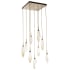 Hammerton Studio Rock Crystal 26" Wide 9 Light Hand Blown Glass Linear LED Pendant Configure Below