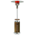 Hanover 48,000 BTU Liquid Propane Free Standing Patio Heater with Wheels Bronze / Stainless Steel