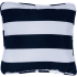 Hanover 16" Square Striped Patterns and Designs Throw Pillow With Foam Navy
