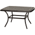 Hanover Traditions 38" Wide Aluminum Outdoor Casual Side Accent Table with Non-Slip Feet Bronze Cast