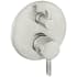 Hansgrohe Ecostat S Collection Thermostatic Valve Trim with Integrated Volume Control for 1 Distinct Function - Less Rough In Brushed Nickel