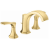 Hansgrohe Locarno 1.2 GPM Widespread Bathroom Faucet with Pop-Up Drain Assembly Brushed Gold Optic