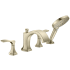 Hansgrohe Locarno Deck Mounted Roman Tub Filler with Built-In Diverter - Includes Hand Shower Brushed Nickel