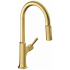 Hansgrohe Locarno 1.75 GPM Pull Down Kitchen Faucet HighArc Spout with Magnetic Docking, Toggle Spray Diverter & sBox - Limited Lifetime Warranty Brushed Gold Optic