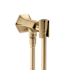Hansgrohe Locarno Wall Mounted Hand Shower Holder with Integrated Wall Elbow - Includes Hose Brushed Bronze