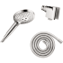 Hansgrohe Raindance Select S 2.5 GPM Multi Function Hand Shower Package - Includes Hose and Hand Shower Holder Chrome