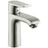 Hansgrohe Metris 1.2 GPM Single Hole Bathroom Faucet with EcoRight, Quick Clean, and ComfortZone Technologies - Drain Assembly Included Brushed Nickel