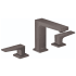 Hansgrohe Metropol 1.2 (GPM) Widespread Bathroom Faucet with Pop-Up Drain - Limited Lifetime Warranty Brushed Black Chrome
