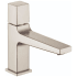 Hansgrohe Metropol 1.2 (GPM) Single Hole Bathroom Faucet with Push Button Handle Less Drain Assembly - Limited Lifetime Warranty Brushed Nickel