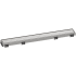 Hansgrohe RainDrain Match Trim 23-5/8" with Height Adjustable Frame Brushed Stainless Steel