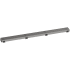 Hansgrohe RainDrain Match Boardwalk Trim Boardwalk 35-1/4" with Height Adjustable Frame Brushed Stainless Steel