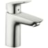 Hansgrohe Logis 1.2 GPM Single Hole Bathroom Faucet with EcoRight and ComfortZone Technologies - Drain Assembly Included Brushed Nickel