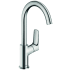 Hansgrohe Logis 1.2 GPM Single Hole Bathroom Faucet with EcoRight and ComfortZone Technologies - Drain Assembly Included Chrome