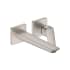 Hansgrohe Logis Fine 1.2 GPM Wall Mounted Mini-Widespread Bathroom Faucet - Less Drain Assembly and Rough In Brushed Nickel