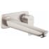 Hansgrohe Talis E 1.2 (GPM) Wall Mounted Bathroom Faucet Less Drain Assembly and Rough-In - Limited Lifetime Warranty Brushed Nickel