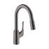 Hansgrohe Allegro N 1.75 GPM Single Hole Pull Down Kitchen Faucet with Magnetic Docking & Toggle Spray Diverter - Limited Lifetime Warranty Brushed Black Chrome
