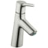 Hansgrohe Talis S 1.2 GPM Single Hole Bathroom Faucet with QuickClean, ComfortZone and EcoRight Technology - Includes Metal Pop-Up Drain Assembly Brushed Nickel