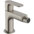 Hansgrohe Rebris S 1.5 GPM Single Hole Bidet Faucet with Lever Handle and Pop-up Drain Assembly Brushed Nickel