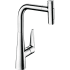 Hansgrohe Talis Select S 1.75 GPM Pull Out Kitchen Faucet HighArc Spout with Magnetic Docking & Toggle Spray Diverter - Limited Lifetime Warranty Chrome