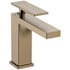 Hansgrohe Tecturis E 1.2 GPM Single Hole Bathroom Faucet with Pop-Up Drain Assembly Brushed Bronze