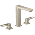 Hansgrohe Metropol 1.2 (GPM) Widespread Bathroom Faucet with Loop Handles Less Drain Assembly - Limited Lifetime Warranty Brushed Nickel