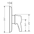 Hansgrohe-HSO-C-PB01-Pressure Balance Valve Trim Dimensional Drawing