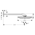 Hansgrohe-HSO-PuraVida-T01-Shower Head with Shower Arm Dimensional Drawing