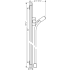 Hansgrohe-HSS-S-T03-Wall Bar Dimensional Drawing