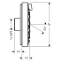 Hansgrohe-HSS-SE-T03-Body Spray Dimensional Drawing