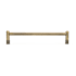 Hapny Home Knurled 12" Center to Center Modern Industrial Luxury Solid Brass Designer Appliance Handle / Pull Aged Brass