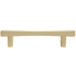 Hapny Home Diamond 4" Center to Center Square Hourglass Solid Brass Cabinet Bar Handle / Drawer Bar Pull Satin Brass
