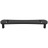 Hapny Home Horizon 6" Center to Center Luxury Designer Solid Brass Cabinet Handle / Drawer Pull with Cut Outs Matte Black