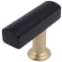 Matte Black / Satin Brass