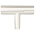 Hapny Home Sunburst 1-15/16" Designer Luxury T Bar Solid Brass Cabinet / Drawer Bar Knob Polished Nickel