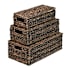 happimess Sandrine 17" Wide Metal and Seagrass and Water Hyacinth Basket - Set of 3 Brown