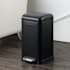 happimess Betty Retro Mini 3.2 Gallon Step Open Trash Can Black