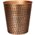 happimess Axel 7.9 Liter Stainless Steel Free Standing Hammered Textured Trash Can Antique Copper