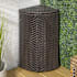 happimess Chloe 58.9 Liter Metal and Polyethylene Free Standing Trash Can Brown