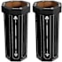 happimess Fleur 94.6 Liter Accented Cardboard Free Standing Compact and Reusable Trash Can - Set of 2 Bridal Black