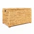 happimess Anada 30" Wide Water Hyacinth and Wood Collapsable Trunk Beige