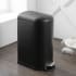 happimess Roland 10.6 Gallon Step Open Soft Close Trash Can
 Black