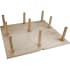 Hardware Resources Medium Drawer Organization Peg Board System with 12 Push-In Pegs Hard Maple