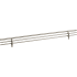 Hardware Resources Closet System 17" Wide Wire Shoe Fence Rail for Closet Shoe Shelves / Racks Satin Nickel