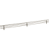 Hardware Resources Heavy Duty 23" Wide Steel Wire Shoe Fence / Rail for Closet Shoe Racks and Shelves Satin Nickel