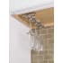 Hardware Resources 10 Inch Deep Under Cabinet Mount Wire Stemware Wine Glass Rack Holder Satin Nickel