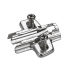 Hettich Sensys 5mm Pre-Mounted Screw On Euro Baseplate for Cabinet Hinges Zinc